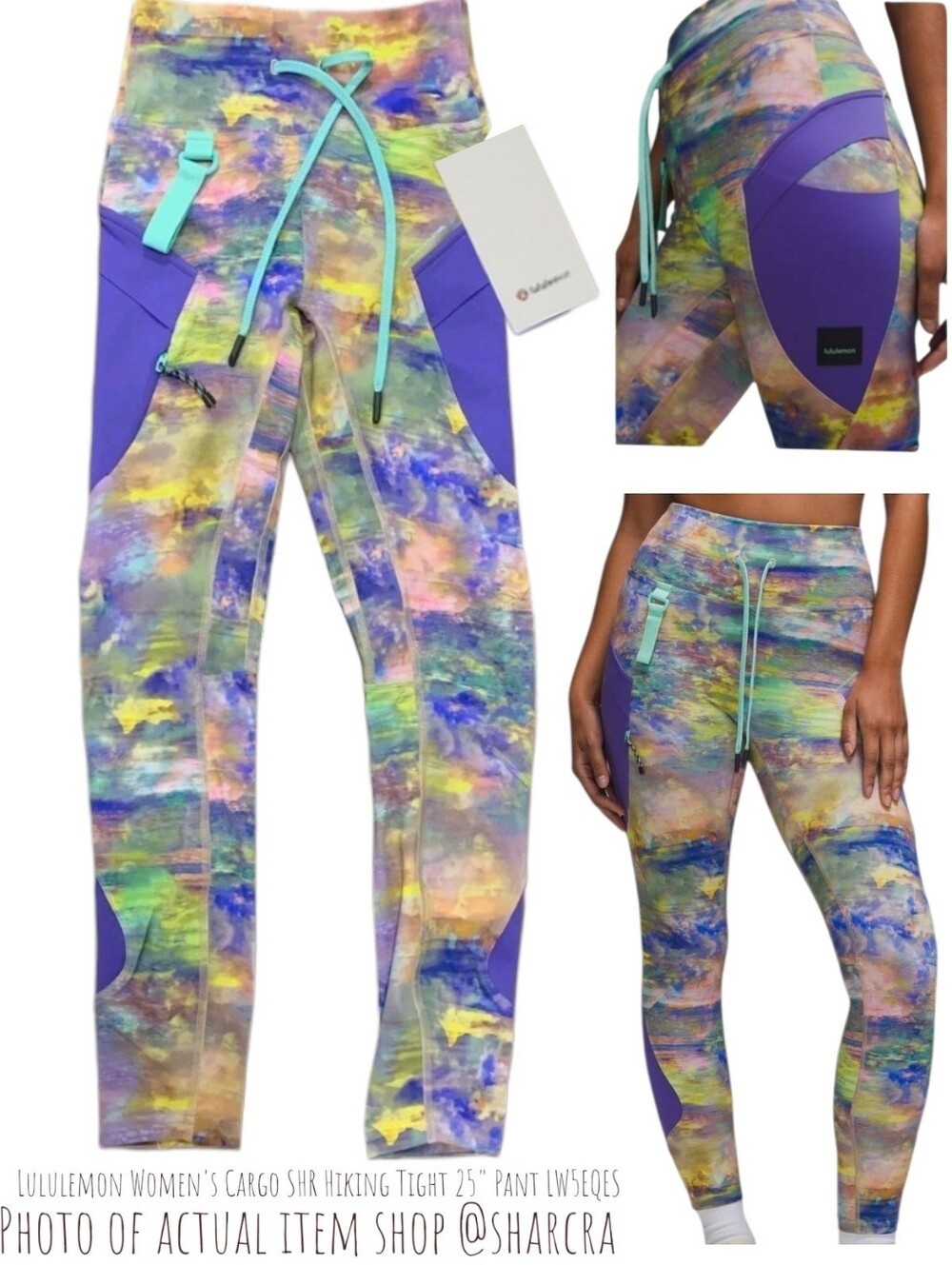 Lululemon Women's Cargo SHR Hiking Tight 25" Pant LW5EQES Altered Nature Multi 4